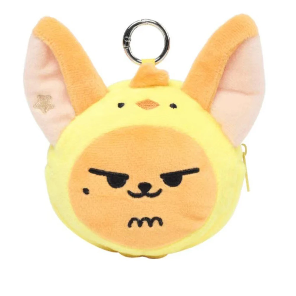 KPOP Beomgyu Yeonjun Cartoon Animals Mini Coin Pouch Keyring Fox Cat Cute Figure Wallet Purse Bag Accessories Fans Birthday Gift