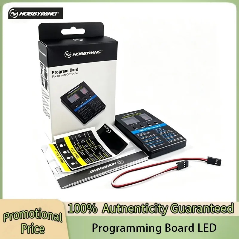 Hobbywing LED Digital Programming Card Suitable for EZRUN QUICRUN SEAKING PLATINUM V1/V2, FLYFUN V5, Skywalker V2
