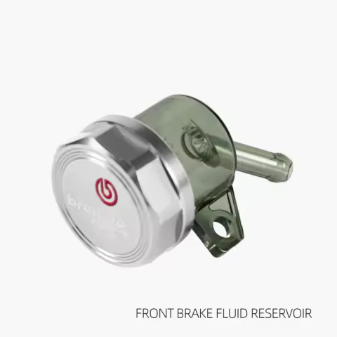 Front Brake Fluid Reservoir Kit with Sight Glass for Honda CB1000R CBR600RR CBR1000RR RR-R