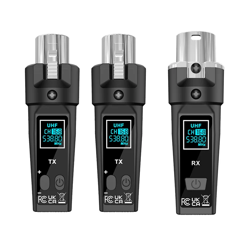 Wireless Microphone Conversion XLR Transmitter Receiver System for Dynamic Microphones Audio Mixers PA Systems Guitars