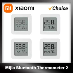 Original Xiaomi Mi Bluetooth Thermometer 2 Wireless Smart Electric Digital Hygrometer Thermometer Work with Mijia APP