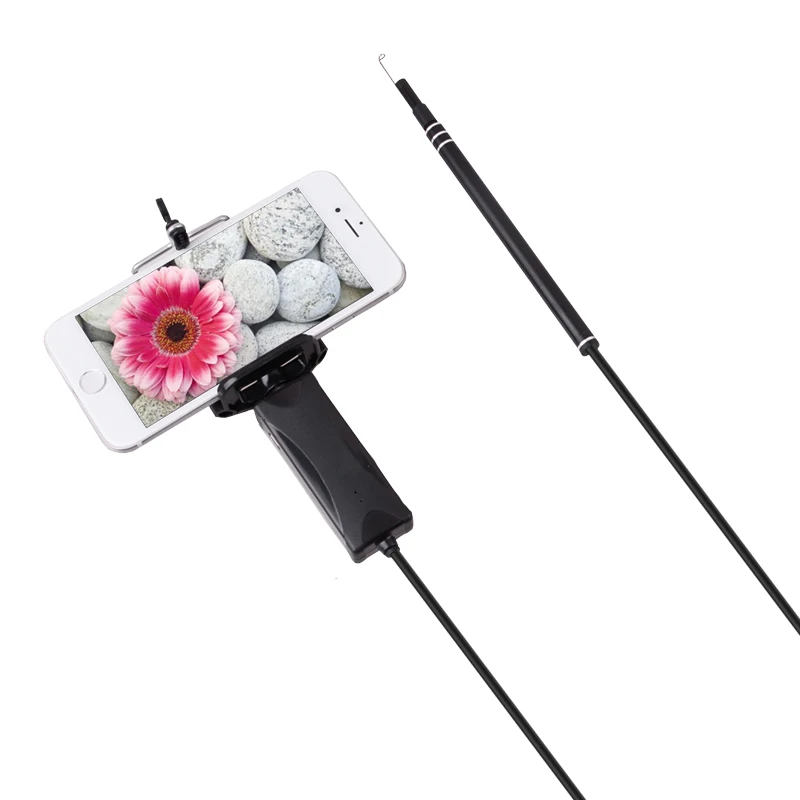 5.5mm 3in1 WIFI Earpick Endoscopio HD Earscope Cleaner per Android ISO PC Otoscopio per rimozione cerume