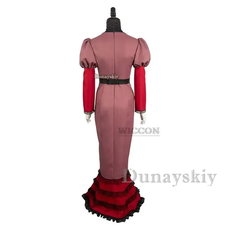 Hazbin Rosie Cosplay vestido rojo Hotel Overlord ropa lolita Anime Cosplay traje mujer fantasía fiesta de Halloween traje para adultos