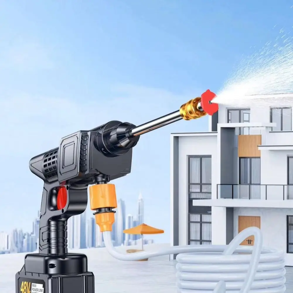 

Высоковольтная литиевая батарея, беспроводная автомойка, двигатель 19000 об/мин, портативный дизайн, портативная автомойка, водопровод 5 м