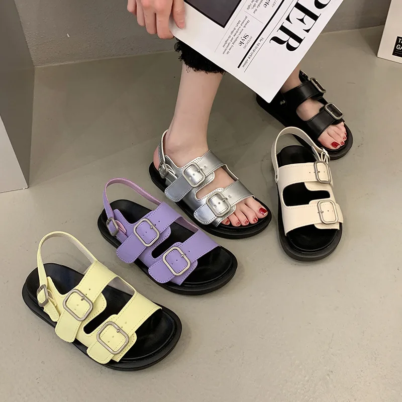 Retro Harajuku Style Fashion Sandals for Women, Spring New Release, Unique INS Trendy Casual Roman Sandals