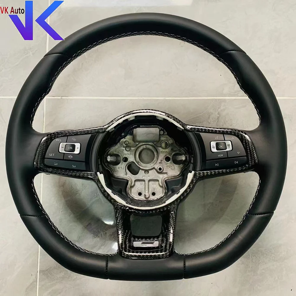 

For VW MQB Rline Sports Steering Wheel Multifunctional CNL Old Logo Carbon Fiber Frame Assembly Accessories