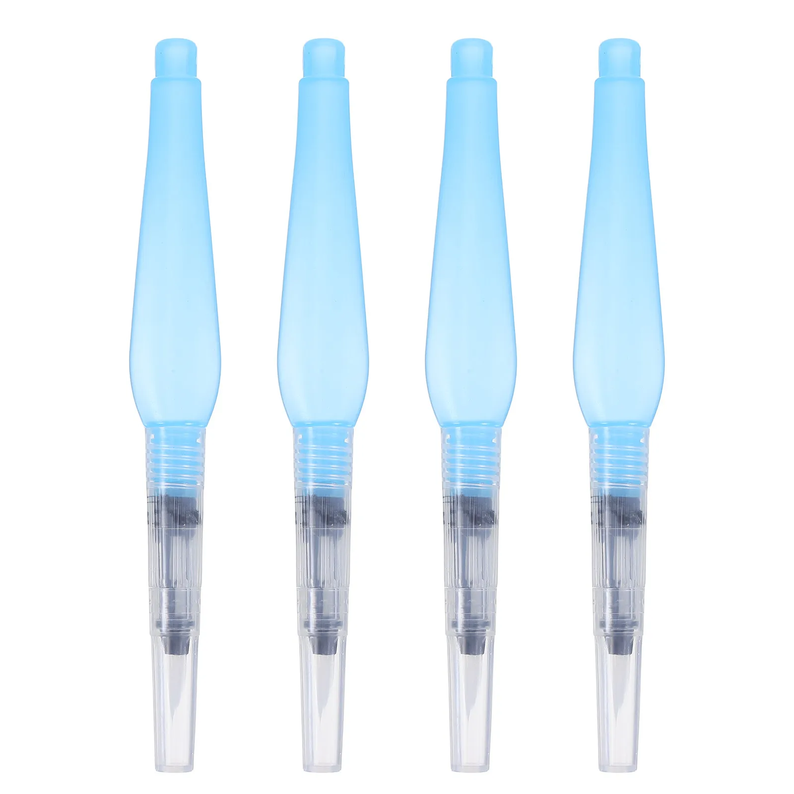 4Pcs Refillable Watercolor Brush Pens Fine Nylon Brush Tip No Smudging Seamless Blending for Travel Art Students Professionals