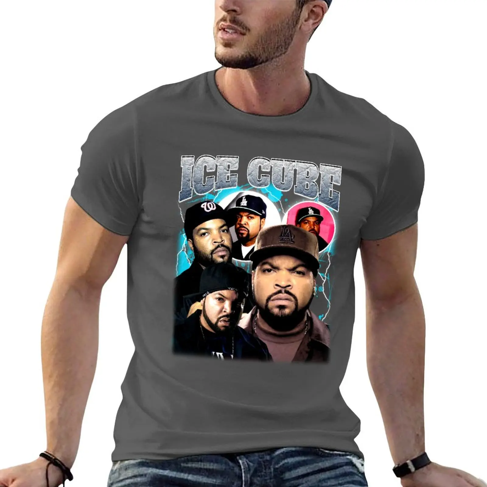 

Ice Cube Vintage Bootleg T-shirt funnys oversized anime clothes korean fashion mens clothing