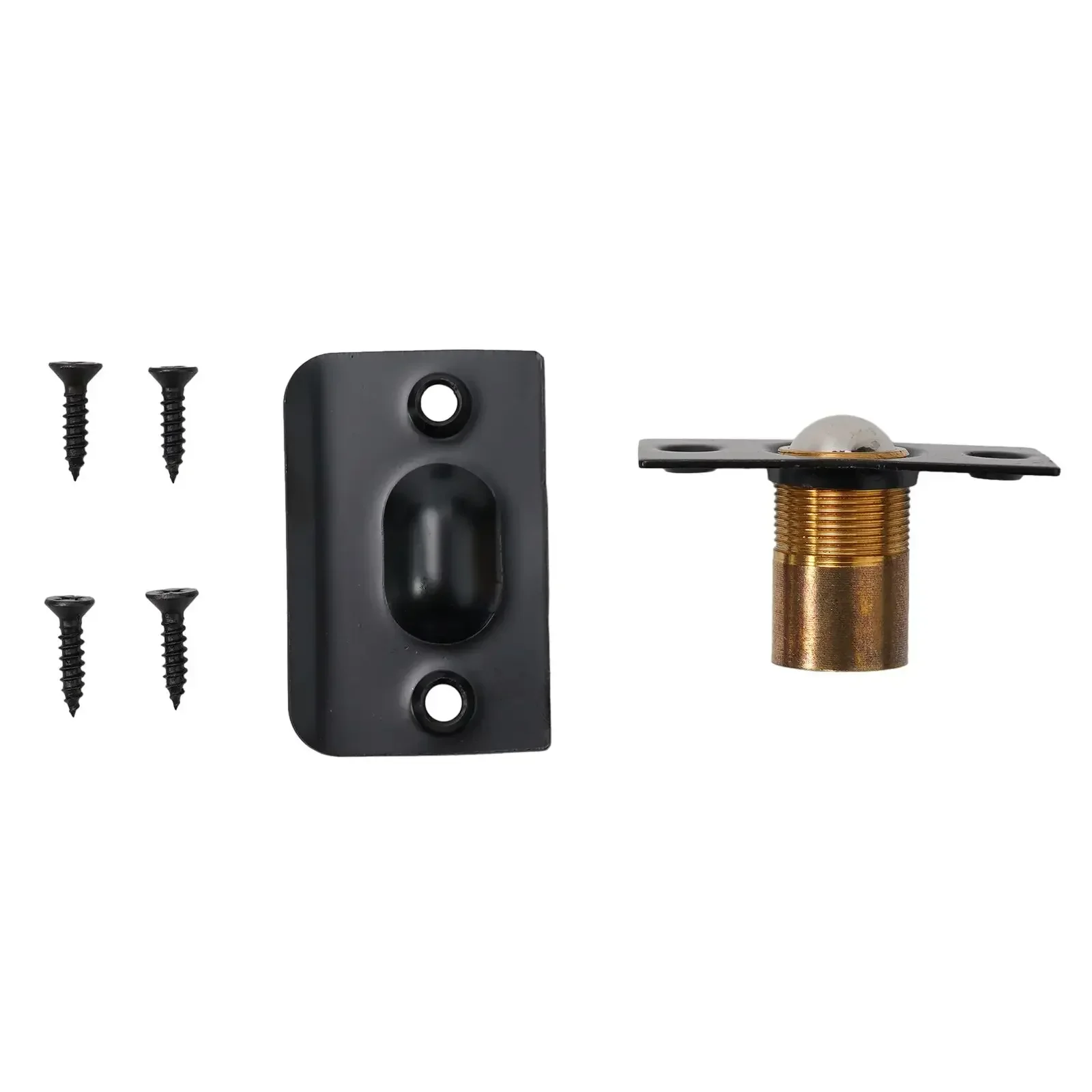 Latch Door Catch Parts Adjustable Door Replacement Roller Ball Spring Catch Lock With 4x Screws Fittings Internal