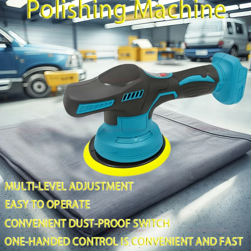 Cordless 8 Gears Car Polisher Electric Auto Polishing Sealing Glaze Machine Power Tools Vehicle For Makita Battery Pin