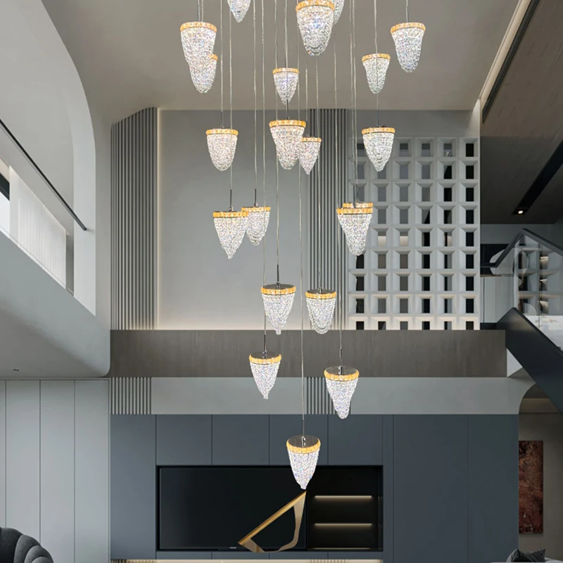 

Modern Crystal Chandeliers Indoor Lighting Ceiling Lamp Hanging Lights Led Chandeliers For The Living Room Indoor Lighting