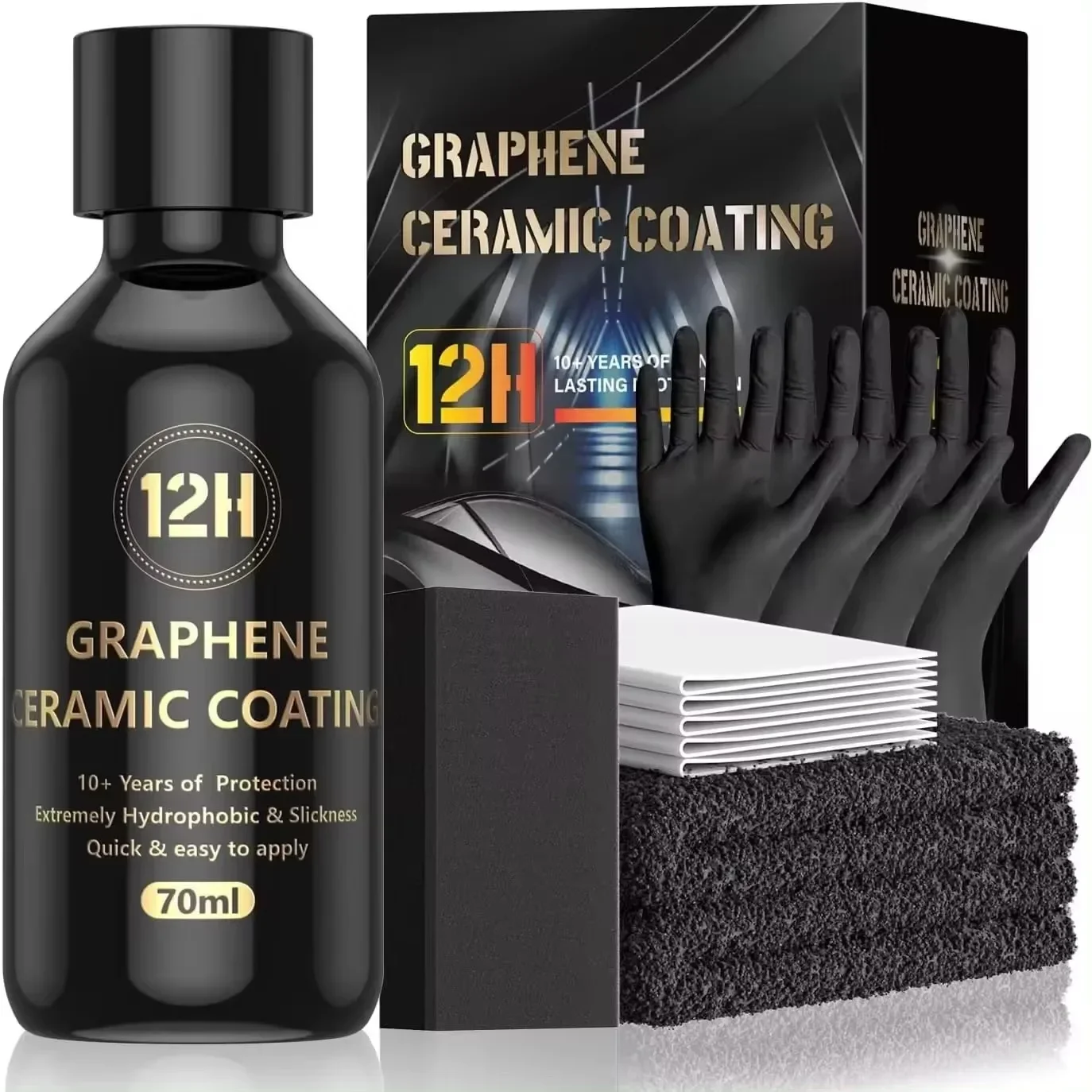 Graphene Ceramic Coating 20H with Self Healing and UV Track Technology Car Detailing Professionals 10+ Years of Protection