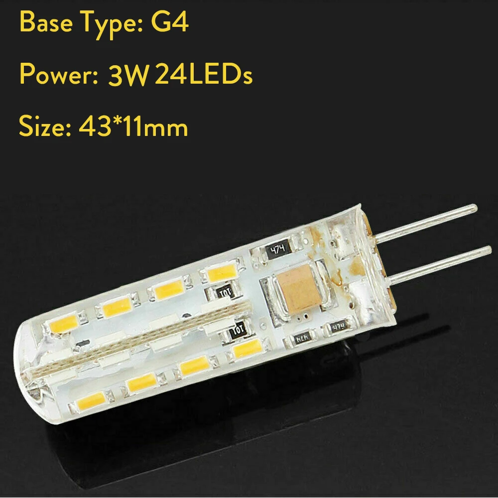 3w 5w Mini G4 Led Light Bulbs 30w Lights Lighting Lamps Bombillas Silicone Corn Bi-pin Decorative Chandelier Clear Saving Energy