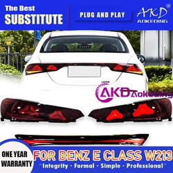 AKD Tail Lamp for Benz E Class W213 LED Tail Light 2020-2023 E260 E300 Rear Fog Brake Turn Signal Automotive Accessories