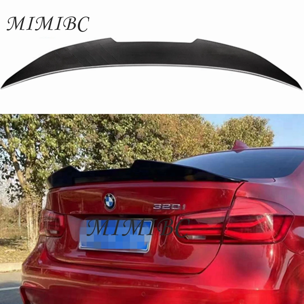 PSM Style Rear Spoiler Lip Real Carbon Fiber / Forged Carbon Trunk Car Spoiler FOR BMW F30 F35 3 Series Sedan F80 M3 2013-2018