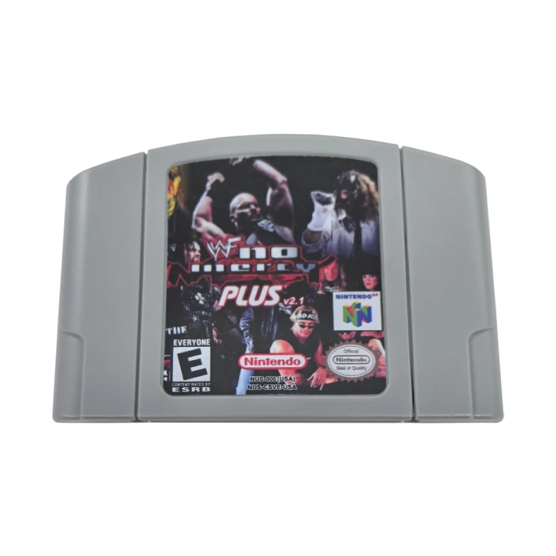 Virtual Pro Wrestling 2 FREEM Edition WWF No Mercy Plus V2.1 N64 Cartuccia di gioco (USA) WWF WrestleMania X WCW sabato notte