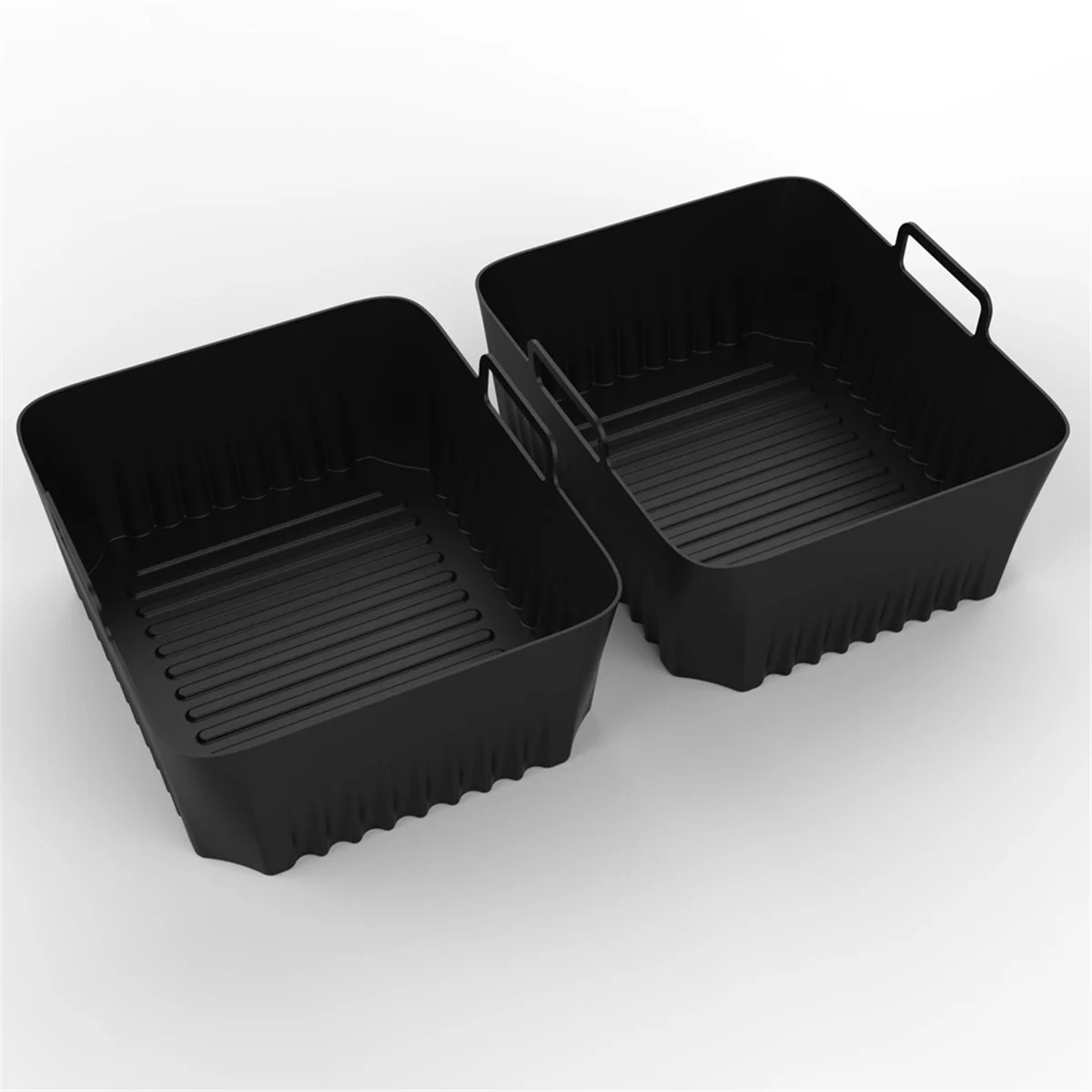2Pcs Air Fryer Silicone Liners for Ninja AF500 Air Fryer Non-Stick Air Fryer Basket Accessories Reusable AirFryer