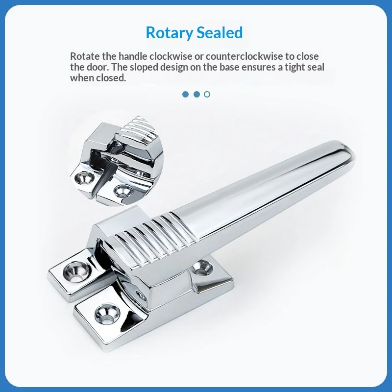 1PCS FA-1118-1/2/3 Closed Handle 304 Stainless Steel Industrial Oven Door Lock Steaming Cart Pressing Handle Hardware Accessorie