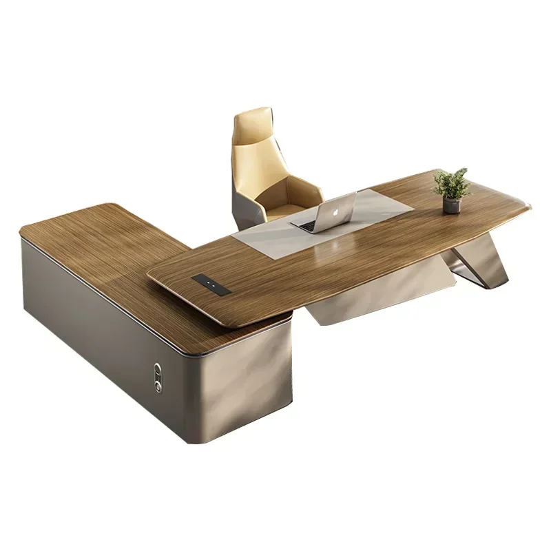 Clearance Office Furniture Boss Desk, Simple Modern Class Desk, Light Luxury Chair, Office Desk and Chair Combination