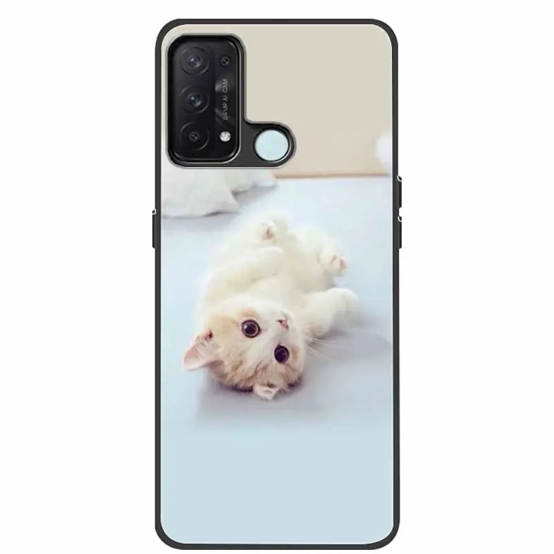 For Oppo Reno5 A 5G Case 6.5\'\' Silicone Cute Cats Soft TPU Phone Cases for Oppo Reno 5A 5G Protective Back Cover Reno5A 5 A Cool