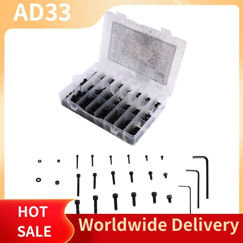 

Top Deals Complete 1080Pcs M2 M3 Hex Socket Screws, Bolts, Nuts, And Washers Assortment For Machinery