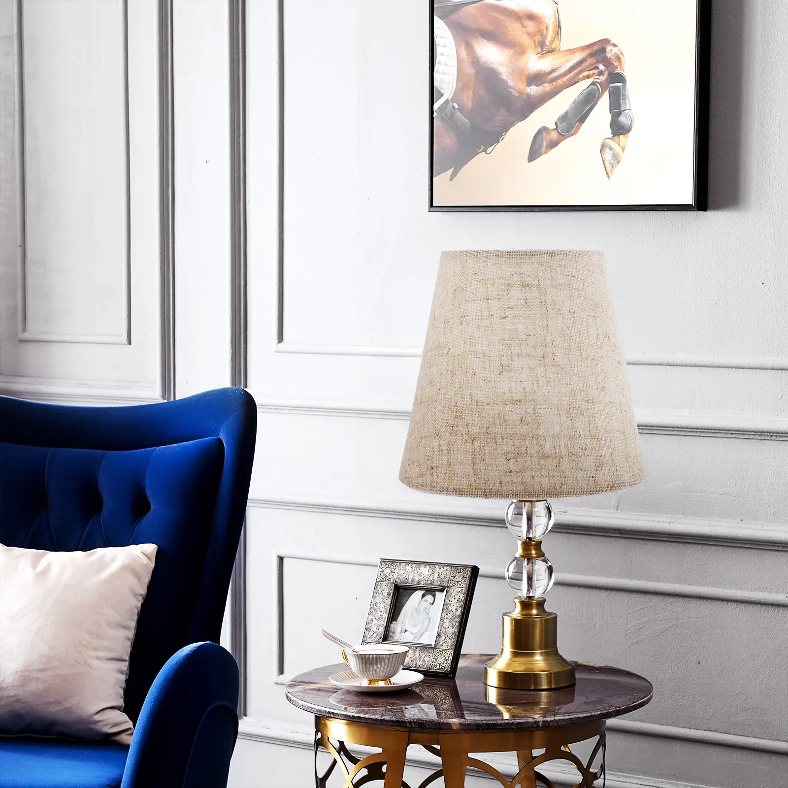 

6 шт. тканевых абажуров для люстр, подвесных светильников, потолочных ламп, сменные декоративные льняные чехлы для домашнего освещения