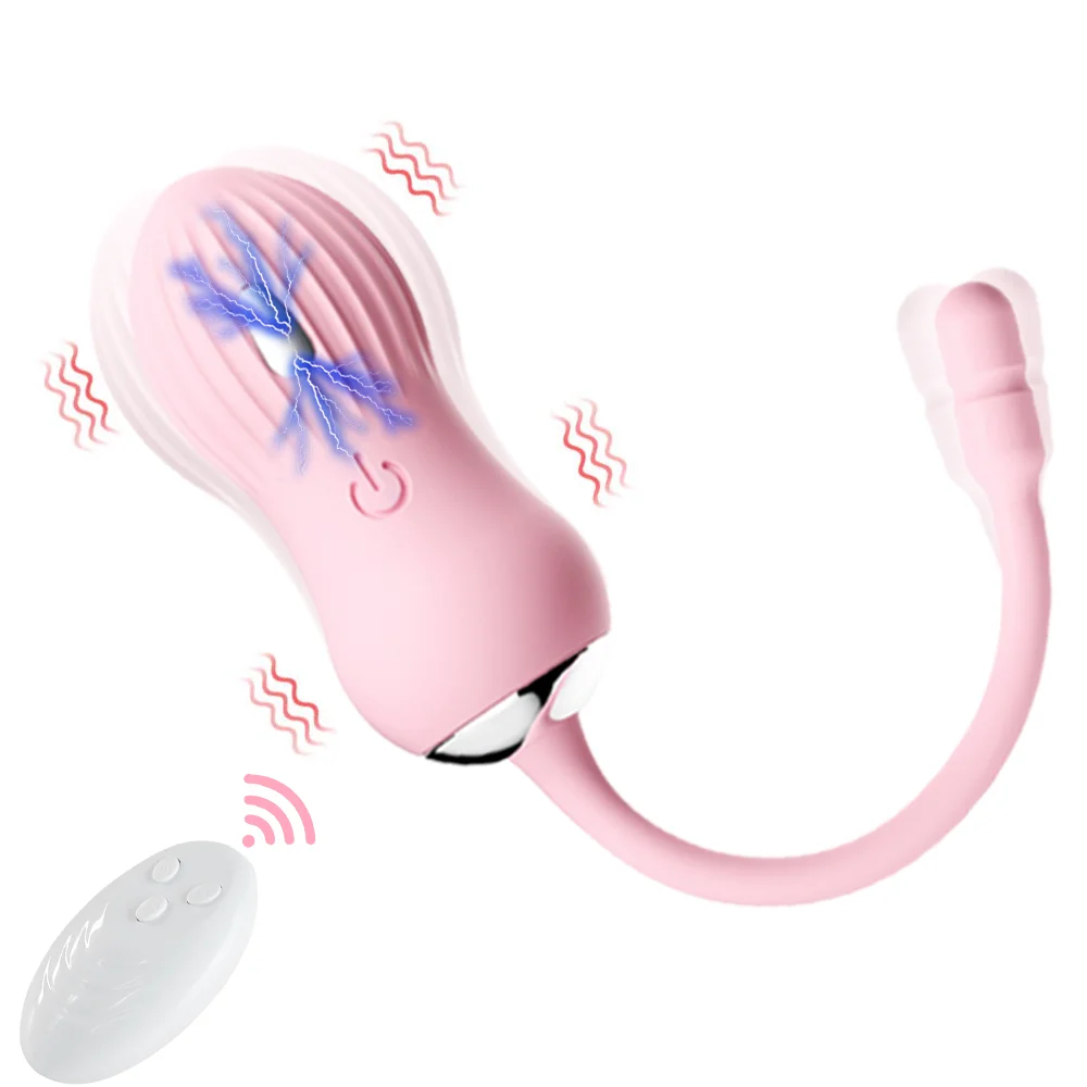 Wireless Remote Electric Shock Vibrating Egg Multi-Frequency Adjustable Sex Toys For Women Vaginal Tight Exercise Panty Vibrator