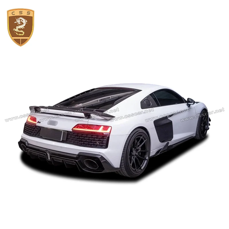 Front Bumper Decoration Wind Knife Canard Rear Lip Diffuser Splitter Side Skirt Exterior BodyKits For Audi R8 Capristo 2022-2024