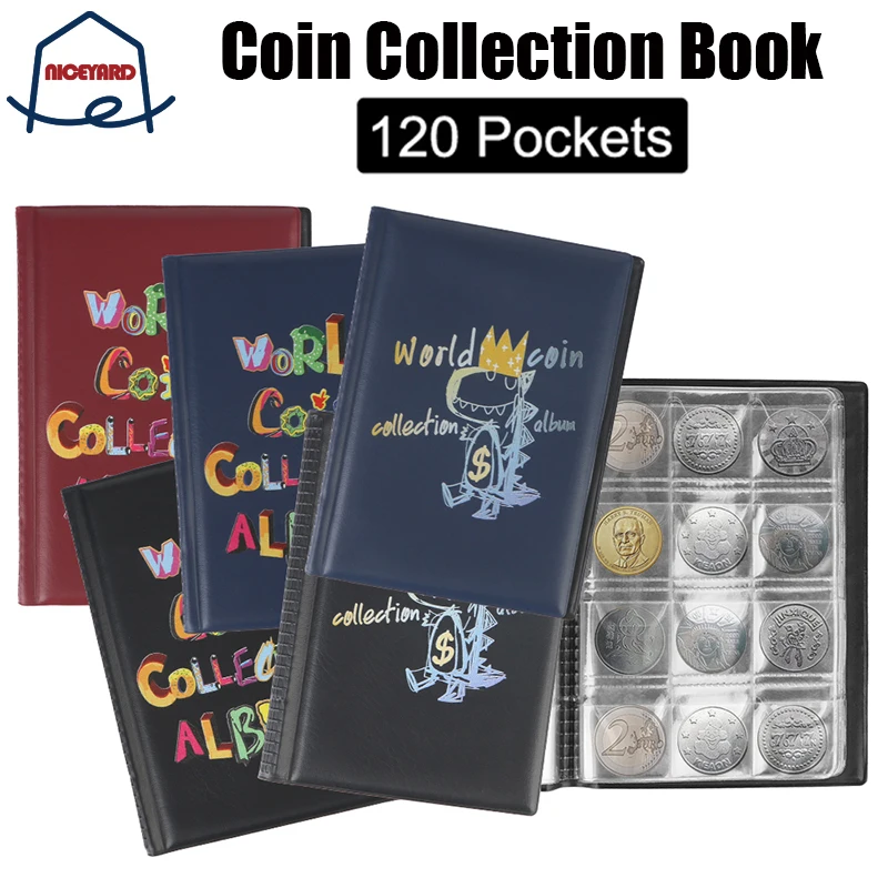 Gifts Mini Penny Coin Storage Bag Coin Album Book Coin Holder Albums 120 Pockets Coins Collector Collecting Money Organizer