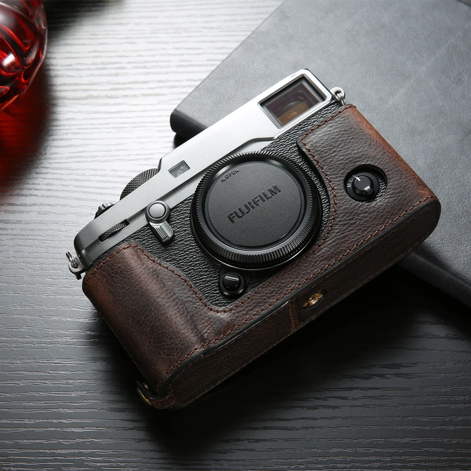 FUJIFILM X-Pro2 + アンジェロ・ペッレ製レザーケース AYdgcam X-pro 2 Camera Case Genuine leather Protective Cover