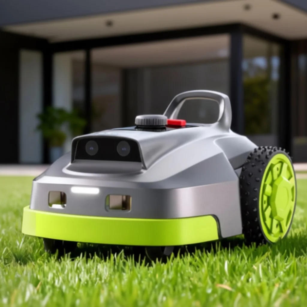Electric Automatic Lawn Mower Robot with Charge Station 5Ah DIY Industrial Grade 1500 Square Meters Coverage