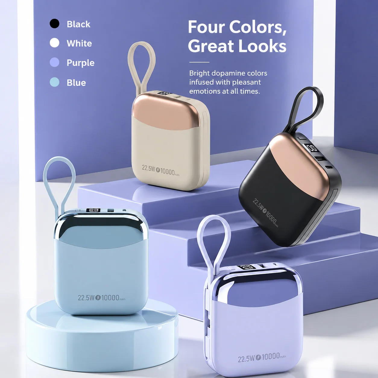 2027 New CCC Certified 10000mAh Mini Power Bank 22.5 W Schnellladung Powerbank Externer Akku Für IPhone Xiaomi Huawei Samsung