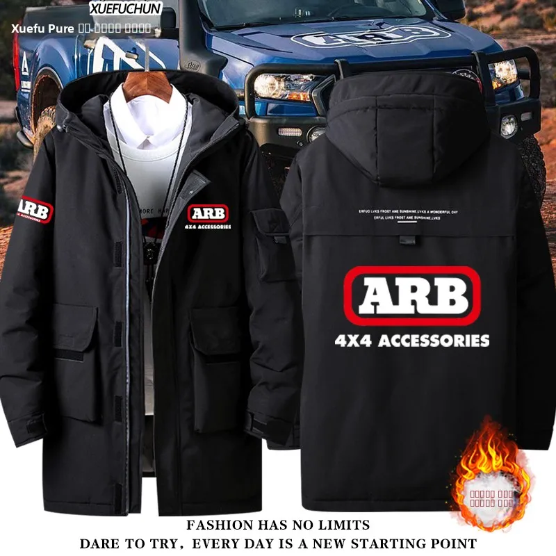 

High Performance ARB4x4 Bronco down Jaet Men's New Autumn Winter Coat Polyester Fiber Warmth Thiened Long Sve Zipper