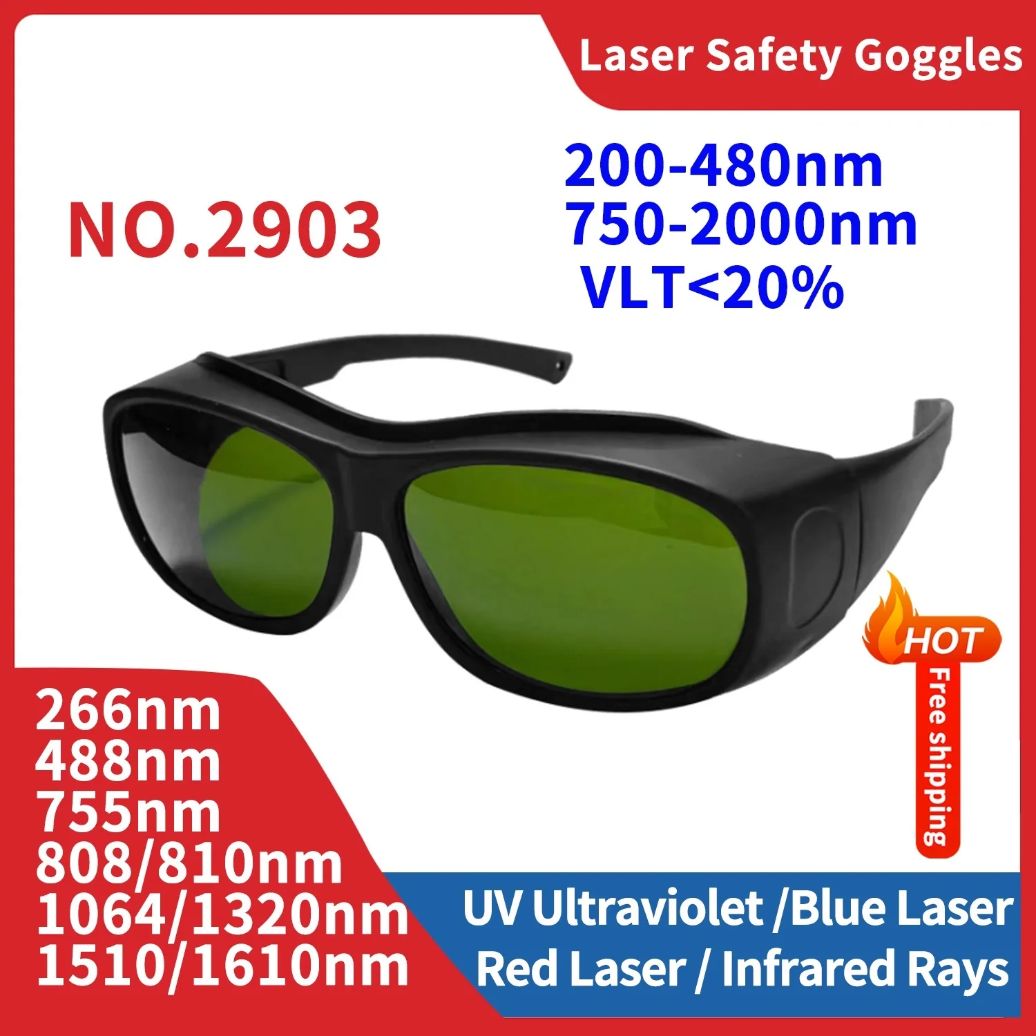 Protective Laser Glasses Goggles Eye Protection lentes de protección seguridad lazer epilasyon cihazı Safety Glasses for Work