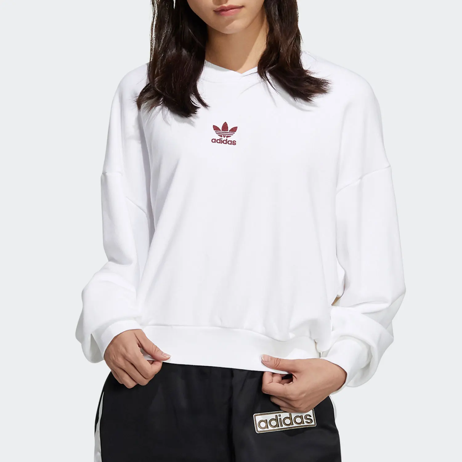 

Adidas Official Genuine Three Stripes CNY Women's Hooded Sweatshirt HD0343