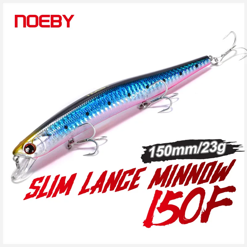 

Noeby Fishing Lures Slim Minnow 150mm 23g Artificial Hard Bait Wobblers Peche Leurre Floating for Bass Pike Fishing Lures