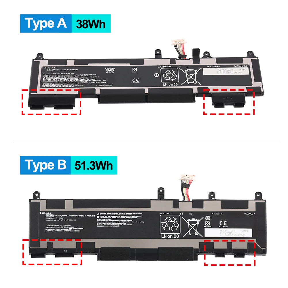 WP03XL Battery For HP EliteBook 830 835 840 845 860 865 G9 835 840 845 860 865 G10 EliteBook X360 1040 G9 G10 Series M73466-005
