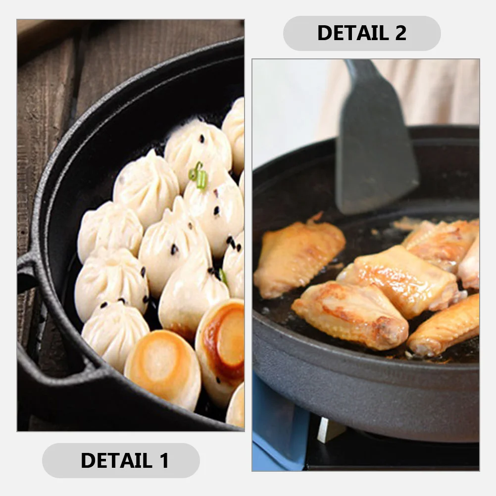 Wok Pan Nonstick Frying Griddle Cast Pot Japanese Style Cooking Outdoor Iron Skillet Household