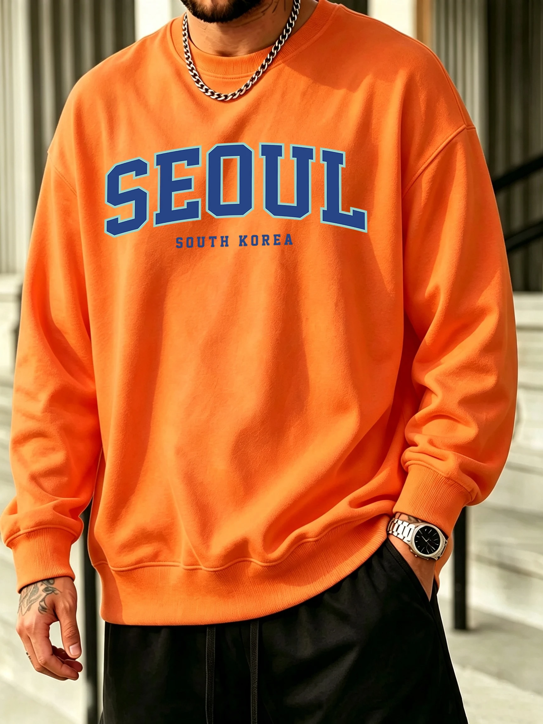 Street Fashion Of Seoul - Sudaderas con estampado de Seúl, Corea