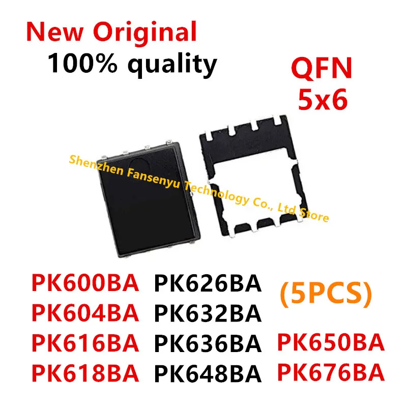 (5piece)100% New PK600BA PK604BA PK616BA PK618BA PK626BA PK632BA PK636BA PK648BA PK650BA PK676BA QFN-8 Chipset