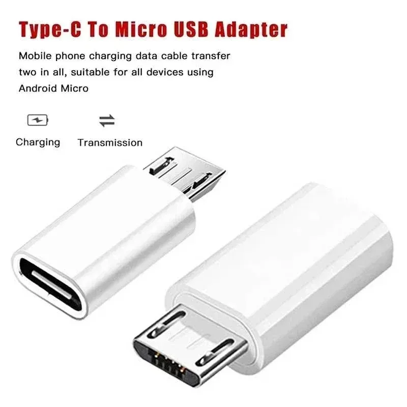 1/3/6Pcs USB Type C To Micro USB Android Adapter Connector For Phone Tablet Micro USB Male To Type C Female Converter