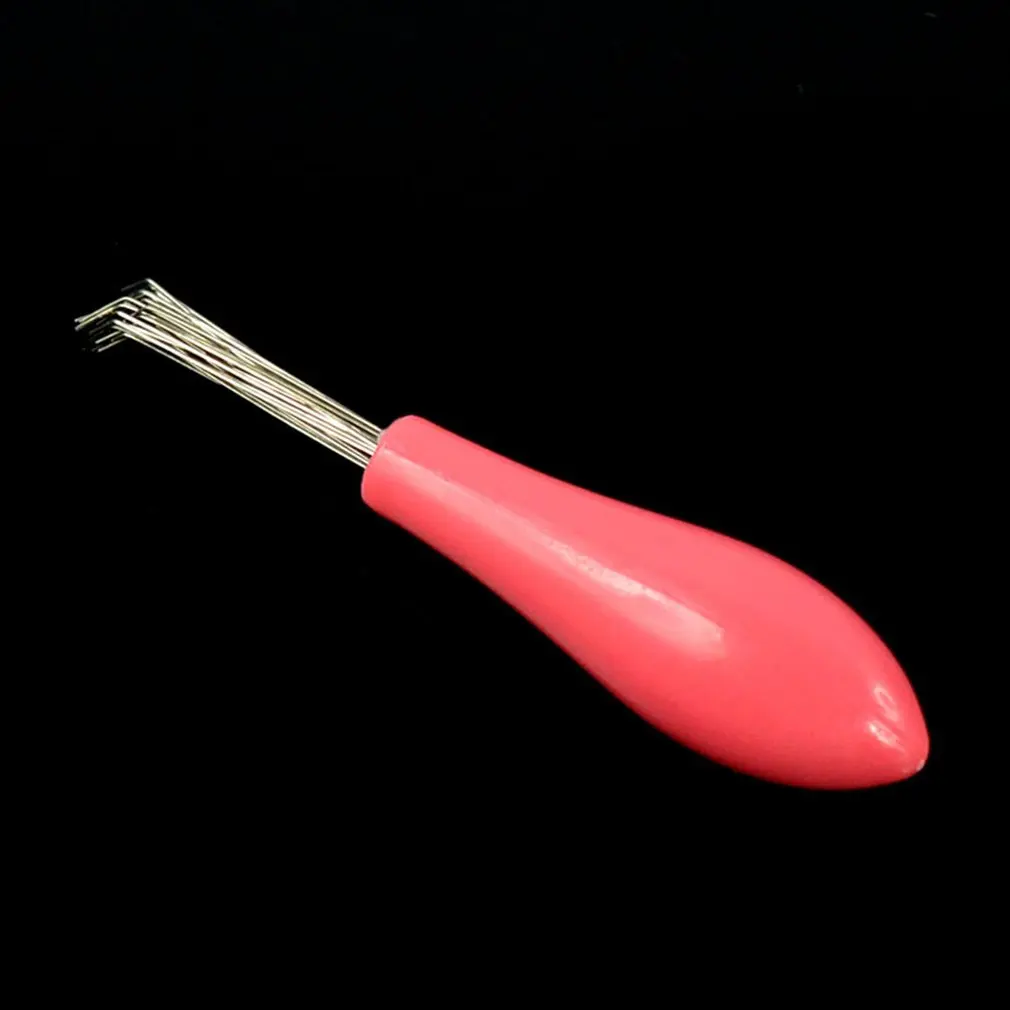 New Mini Hair Brush Combs Cleaner Embedded Tool Plastic Cleaning Remover Handle Tangle Hair Brush Hair Care Salon Styling Tools