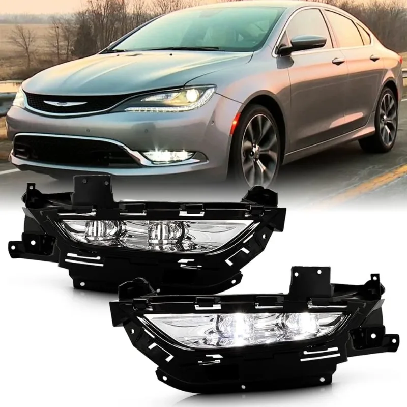 

ACANII - For 2015 2016 2017 200 OE Style LED Bumper Fog Lights Driving Lamps w/Switch Kit Pair Set Left+Right