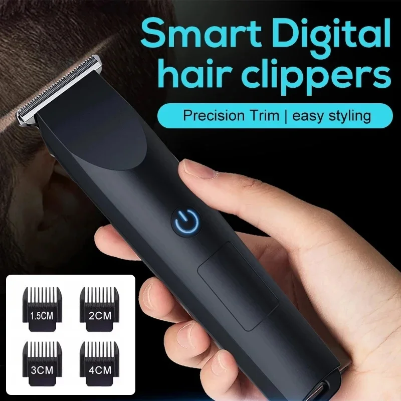 Mini Electric Hair Trimmer Rechargeable T‑blade Barber Clipper Household Men Beard Styling Hair Cutting Tool