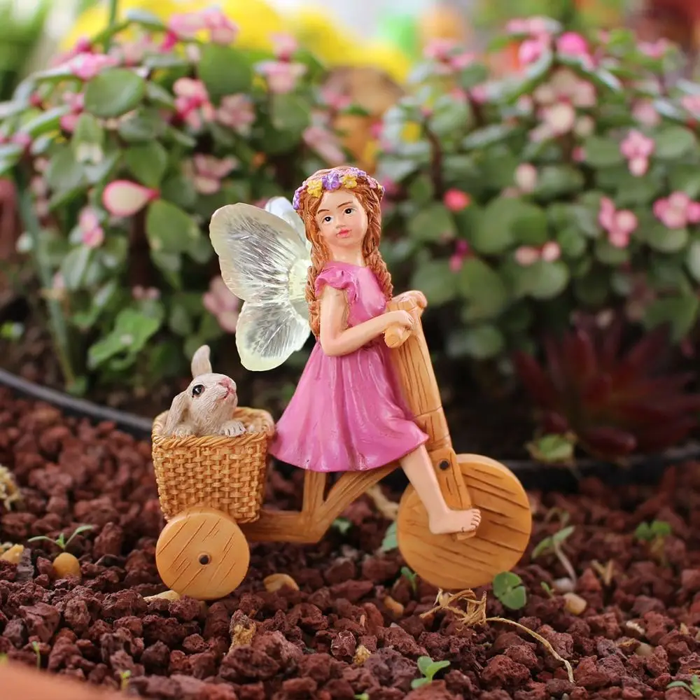 

Scene Decoration Resin Fairy Garden Figurines Creative Waterproof Bonsai Inserts Cute Funny Fairy Statue Porch