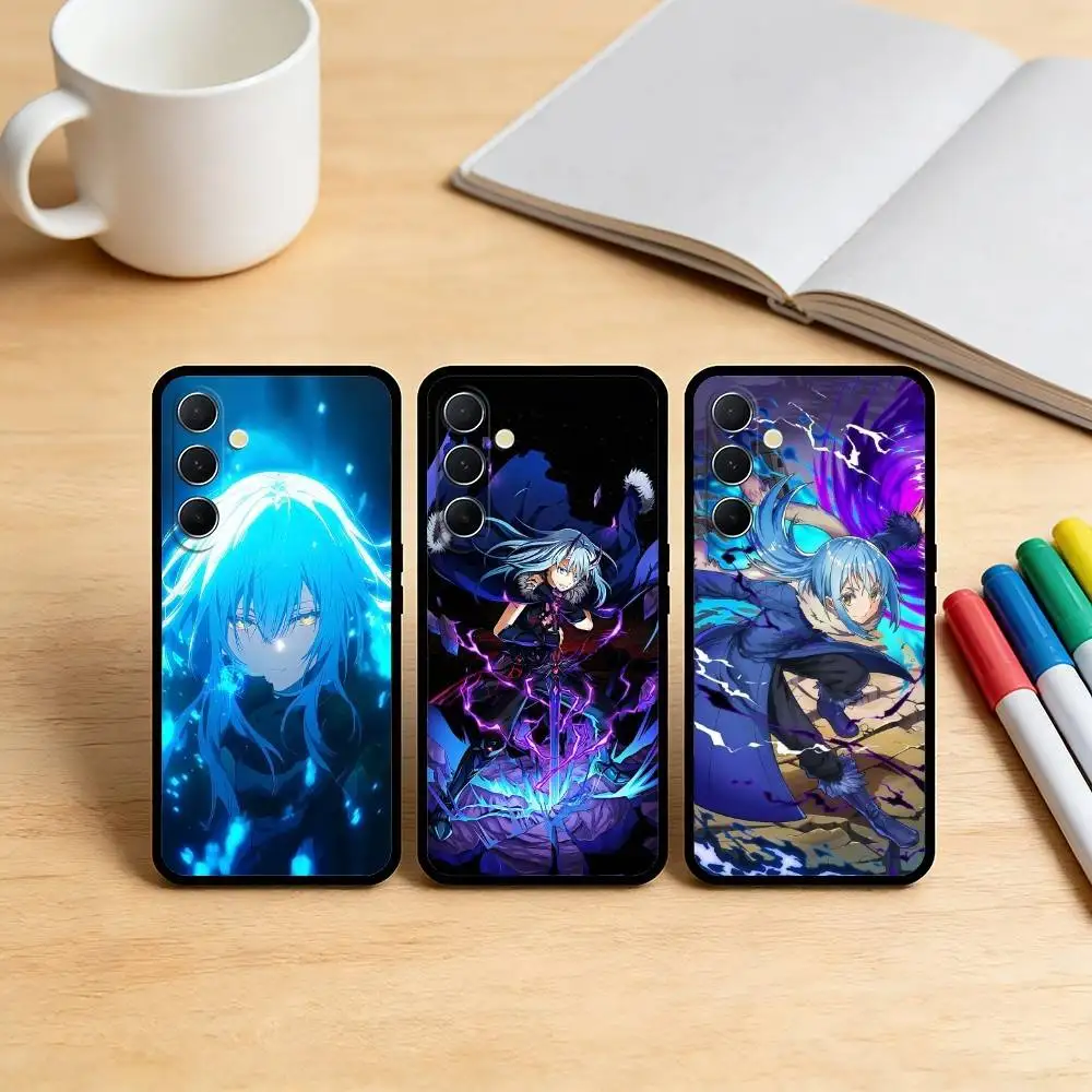 AAA Anime R-Rimuru Tempest  Phone Case For Samsung S26,S25,S24,S21,S22,S23,S30,Ultra,S20,Plus,Soft Black Shell