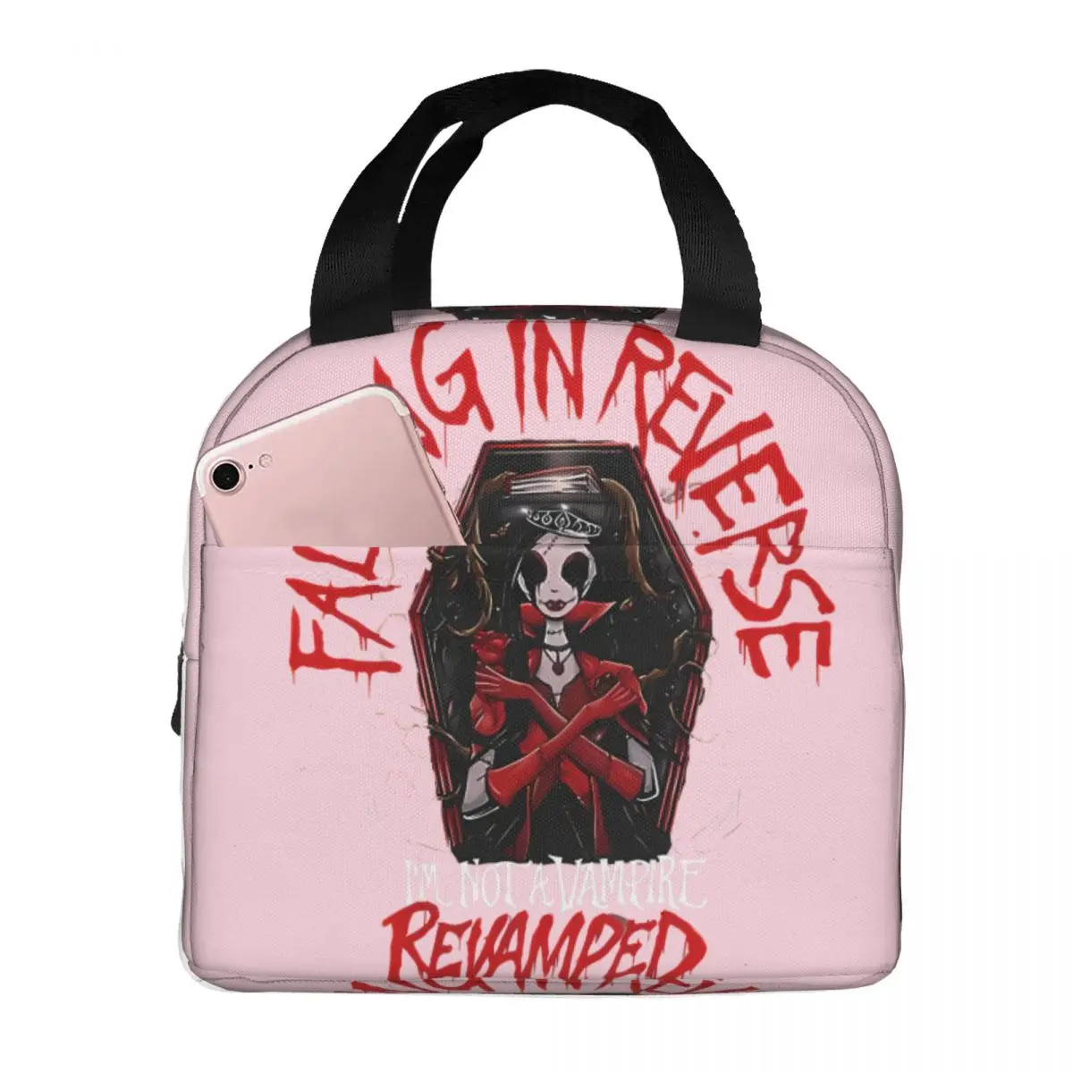 Leakproof Insulated For Girls Falling In Reverse Lunch Container New Arrival Best Seller Artwork Travel Storage Bag