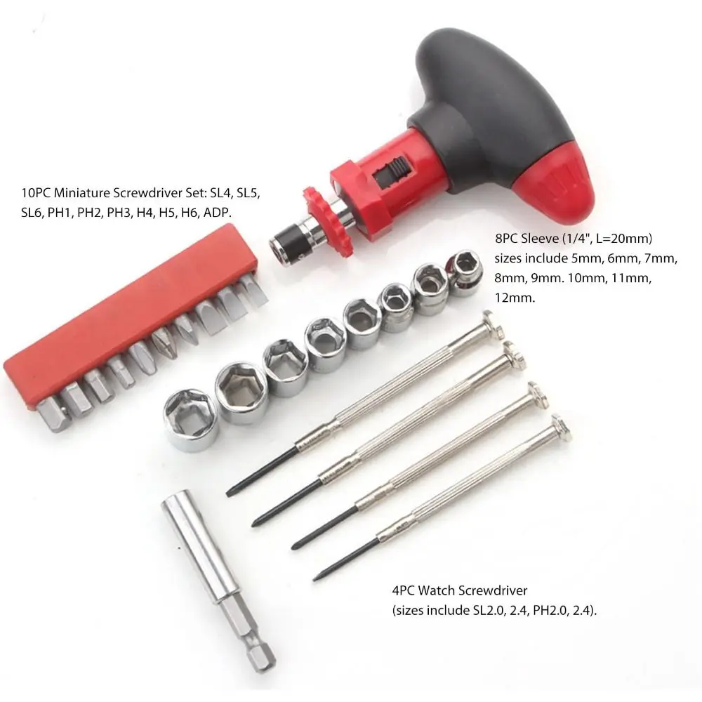Stable and Generous Appearance Hardware Tool Flashlight Set Comfortable Feel LED LED Flashlight Household Tool Kit