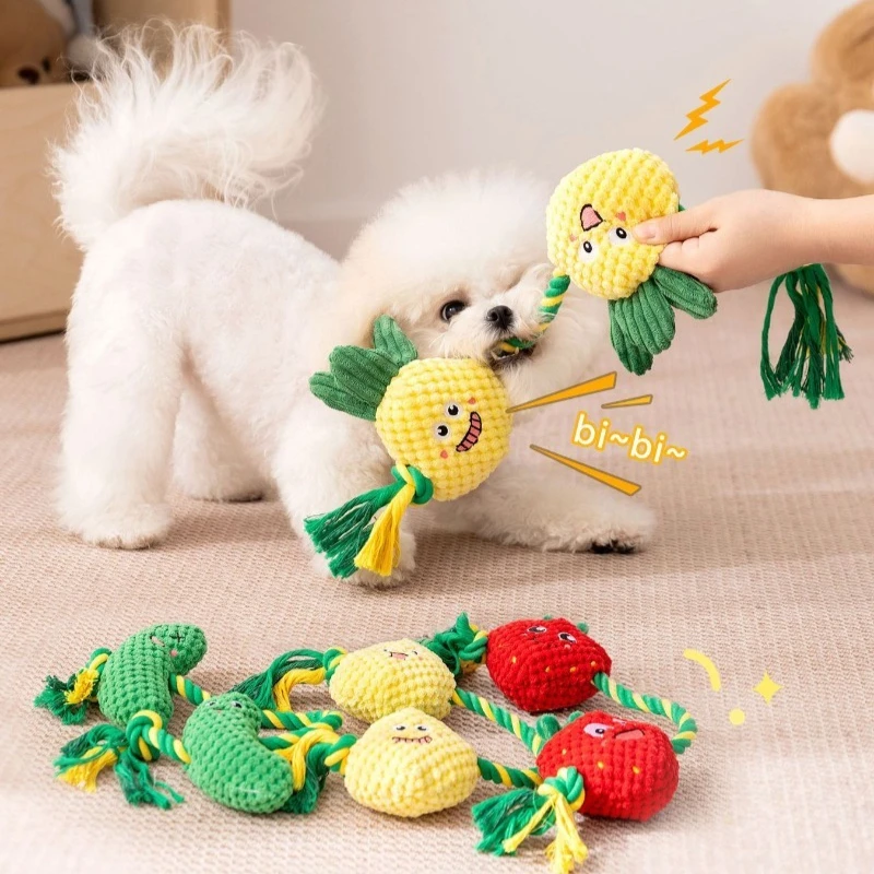 Kauspielzeug für Hunde, unzerstörbar, bissfest, für kleine und mittelgroße Hunde, Kauspielzeug, interaktives Plüschtier, Haustierprodukte