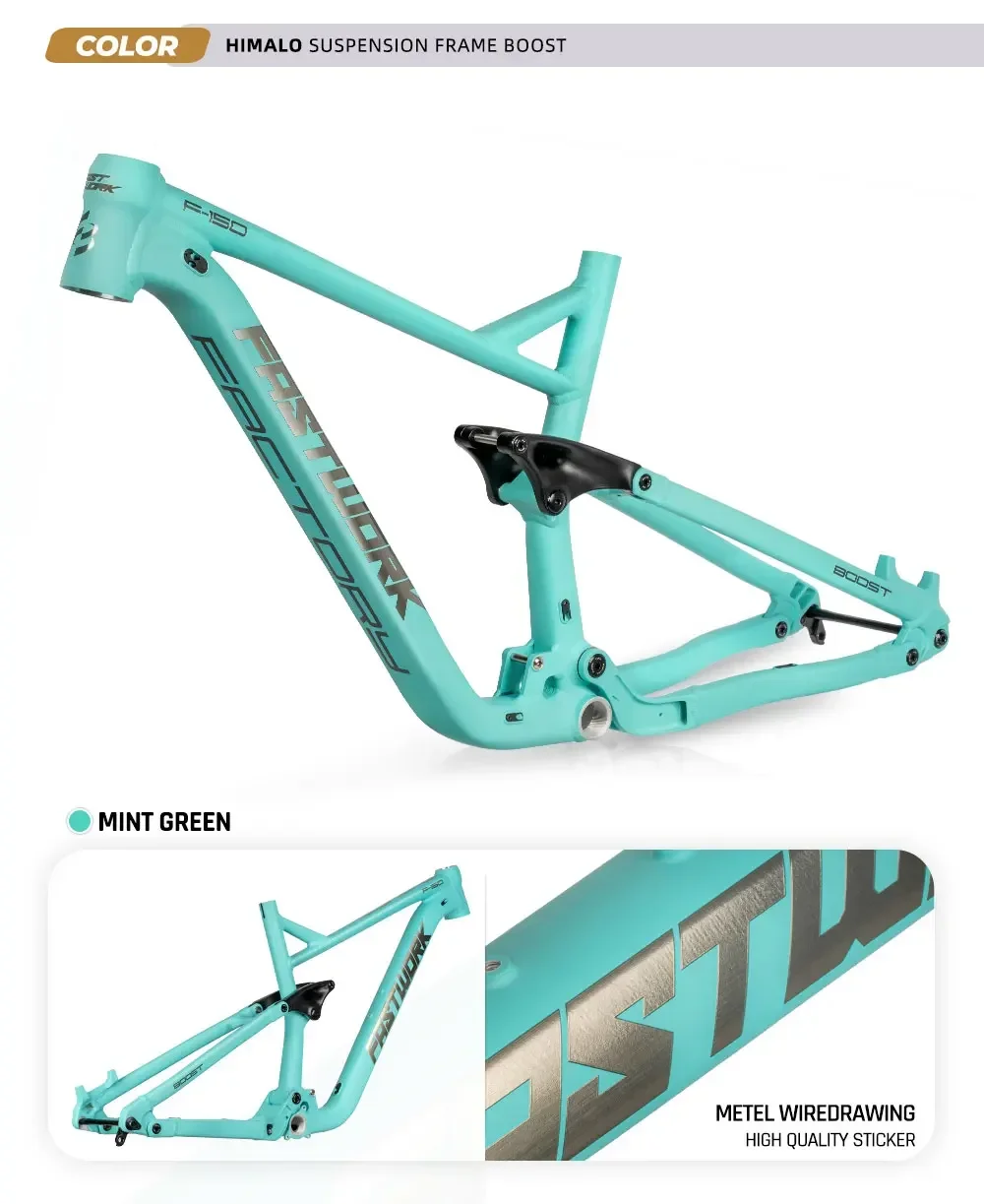 Aluminium Alloy MTB Frame Full Suspension Boost Frame Trail Enduro 148*12MM 29ER 27.5ER AM All Mountain Bicycle Frame